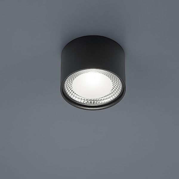 LED Deckenleuchte Kari in Schwarz-matt 12W 1030lm rund günstig online kaufen