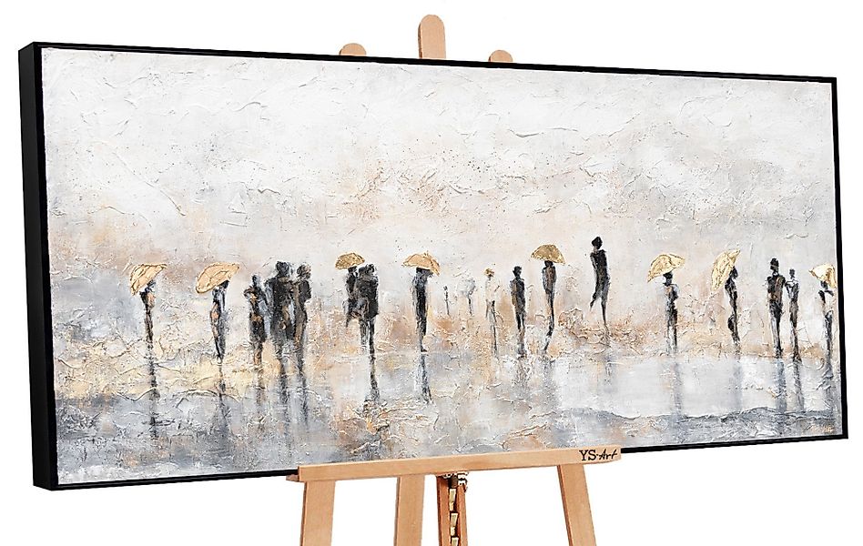 YS-Art Gemälde Sommerregen, Leinwand Bild Handgemalt günstig online kaufen