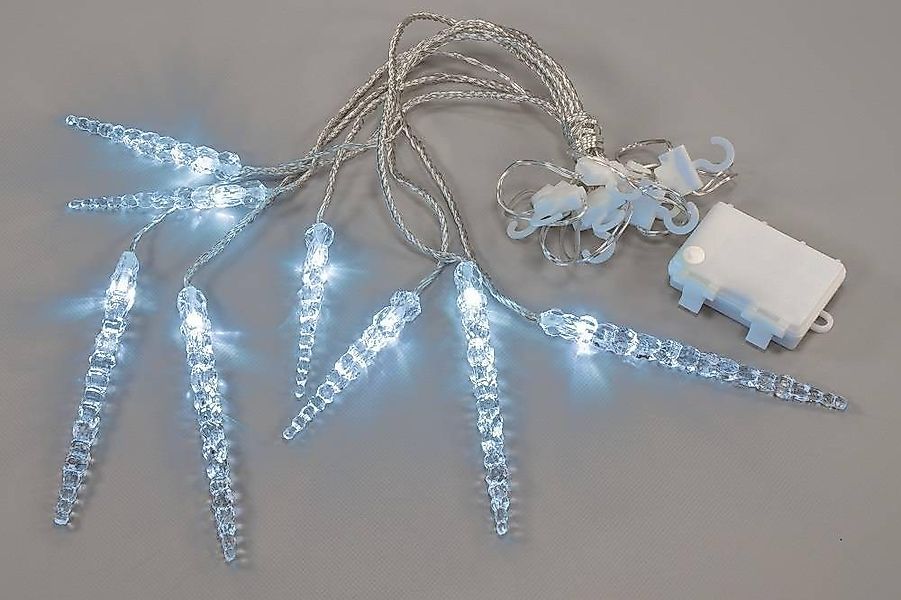 Nipach LED-Lichtervorhang XA11136 Lichtervorhang Eiszapfen 8er kw Batterie günstig online kaufen