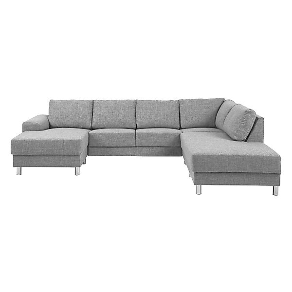 ebuy24 Calverton Eckcouch mit Chaiselong nach,inks in hellgrau günstig online kaufen