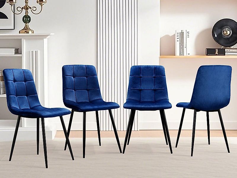 HOMELUX 4-Fußstuhl Esszimmerstühle Küchenstuhl 4er Set Essstühle mit Rücken günstig online kaufen