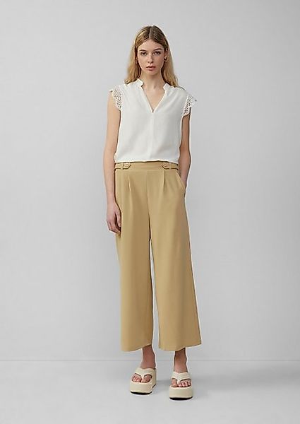 QS 7/8-Hose Culotte aus Interlockjersey Zierknopf günstig online kaufen