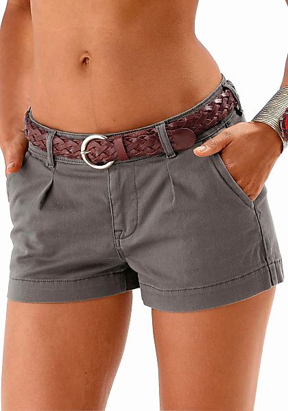 LASCANA Shorts, aus Baumwollstretch mit Taschen, kurze Hose, Freizeitlook günstig online kaufen