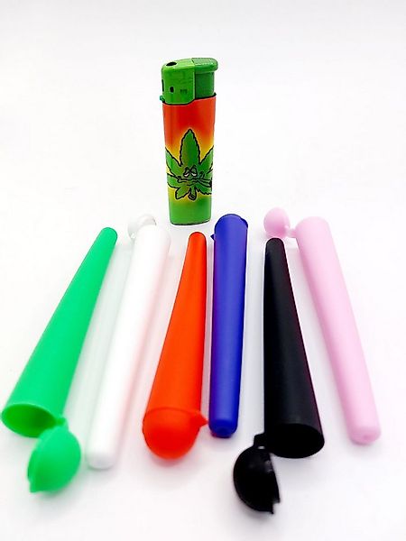 meytrade Aufbewahrungsbox Joint Hülle 6er Set mit Deckel bunt inkl. Feuerze günstig online kaufen