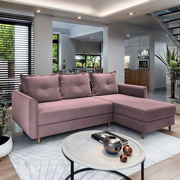 Masseno Ecksofa PISAN mit Schlaffunktion L-Form, günstig online kaufen