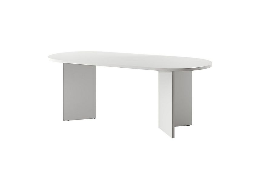 Selsey Esstisch OVO, oval, V-förmige Beine, feste Tischplatte, 204x90x75 cm günstig online kaufen