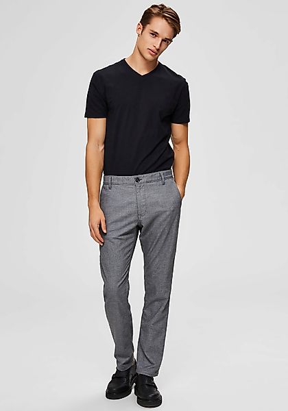 Selected Homme Herren V-Neck Kurzarm T-Shirt SLHNEWPIMA - Regular Fit günstig online kaufen