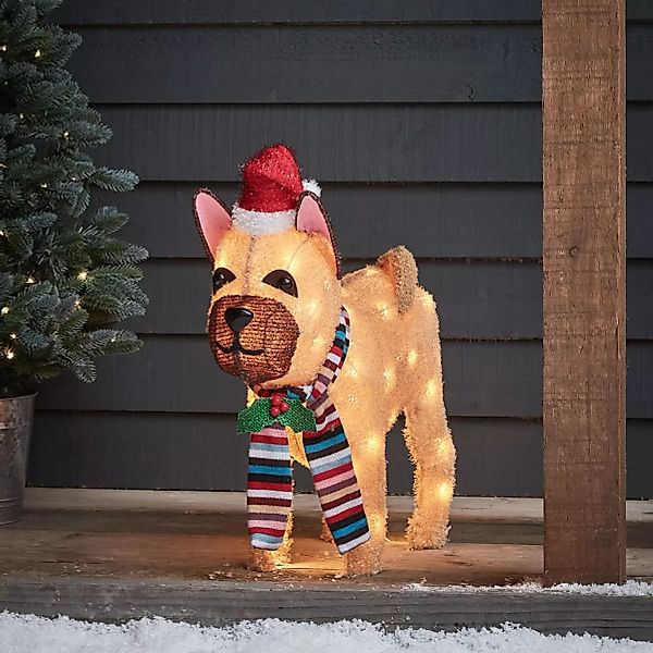 LED Weihnachtsfigur außen Bulldogge günstig online kaufen