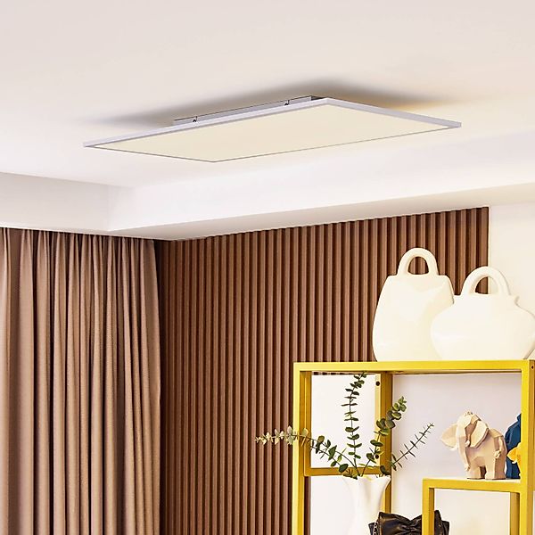 Lindby LED-Panel Lamin, weiß, 80 cm, CCT, dimmbar, Remote günstig online kaufen