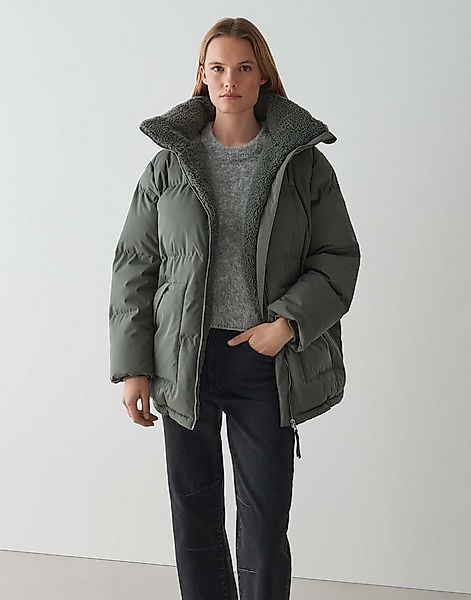 OPUS Steppjacke HILEEN mit Teddyfellkragen ovaler Schnitt, aufgesetzte Tasc günstig online kaufen