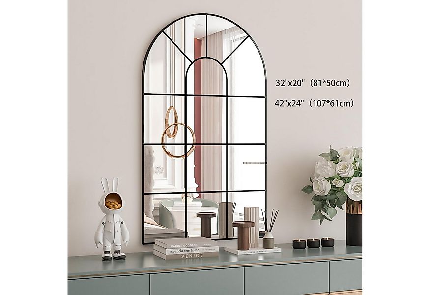 CASSILANDO Dekospiegel Bogen Fenster Dekoration Spiegel, Barock,80*50cm, Fe günstig online kaufen