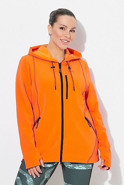 Ulla Popken Sweatjacke Sweatjacke 2-Wege-Zipper Kapuze Daumenloch günstig online kaufen