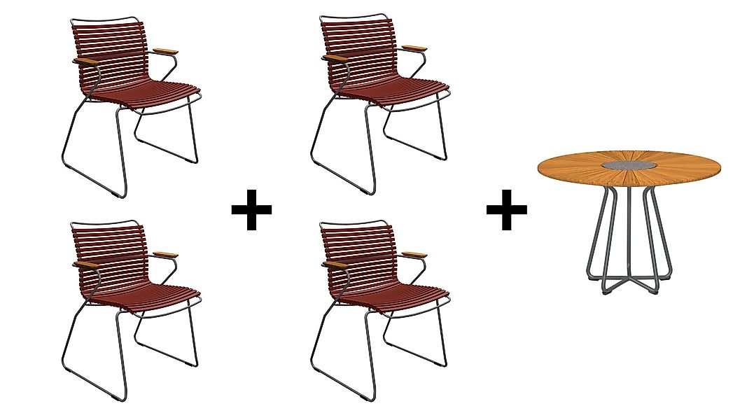 Gartenmöbel Set Click + Circle paprika günstig online kaufen