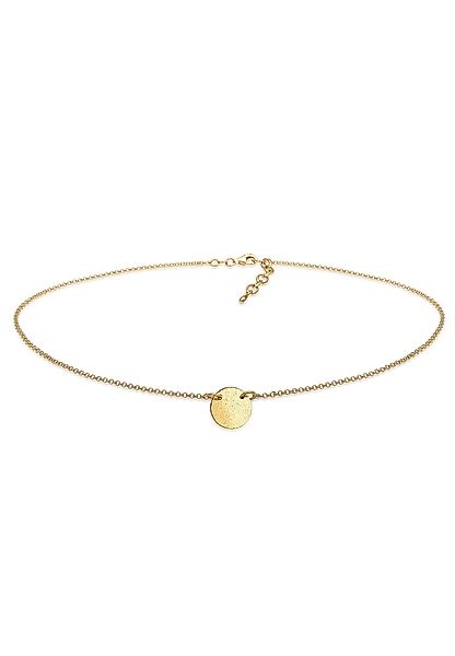 Elli Collier Choker Plättchen Anhänger 925 günstig online kaufen