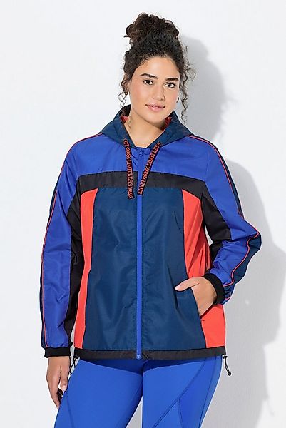 Ulla Popken Funktionsjacke Outdoor-Kapuzenjacke wasserabweisend Saumkordel günstig online kaufen