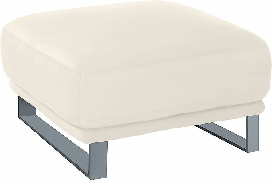 W.SCHILLIG Hocker "montanaa", mit Metallkufen in Silber matt, Breite 71 cm günstig online kaufen