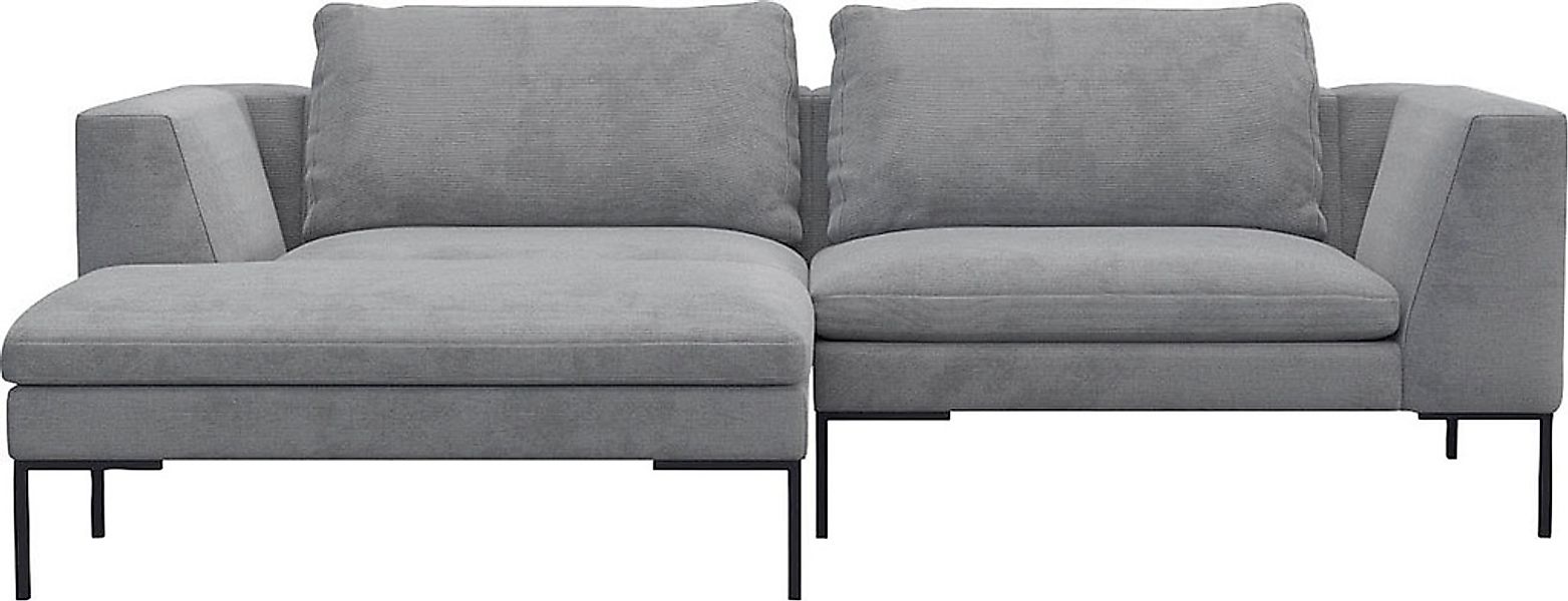 FLEXLUX Ecksofa "Loano, superbequemer Sitzkomfort durch Kaltschaum im Sitz, günstig online kaufen