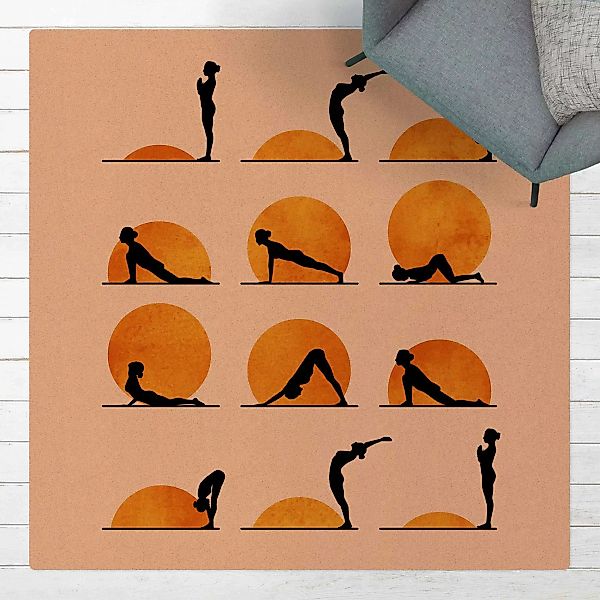 Kork-Teppich Yoga - Der Sonnengruß günstig online kaufen