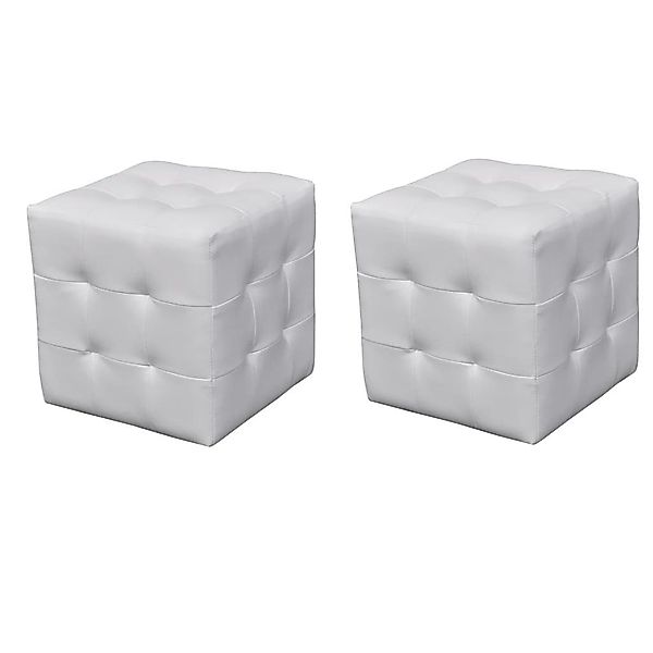 furnicato Sitzwürfel Würfelhocker Weiß (1 St) günstig online kaufen