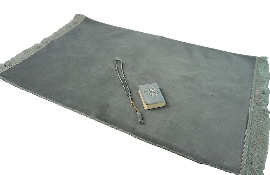 Lale Collection® Orientteppich Gebetsteppich Grau +Koran günstig online kaufen