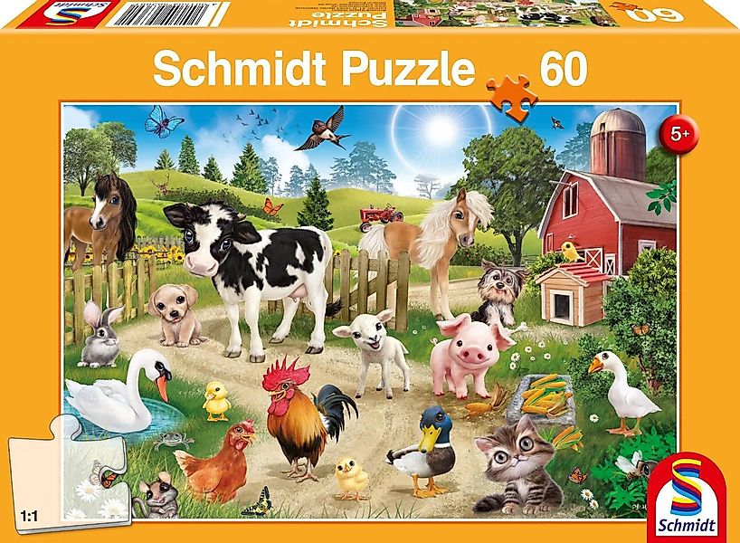 Schmidt Spiele Puzzle Animal Club, Bauernhoftiere. günstig online kaufen
