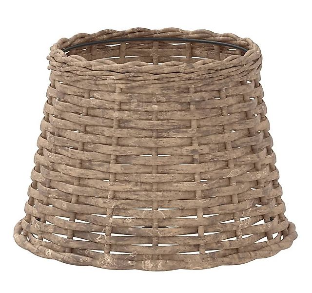 vidaXL Lampenschirm Lampenschirm Braun Ø25x17 cm Korbweide günstig online kaufen