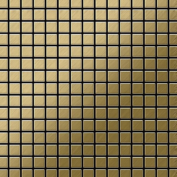 ALLOY Mosaik Fliese Massiv Metall Titan Gebürstet Gold 1,6mm Stark Mosaic-t günstig online kaufen