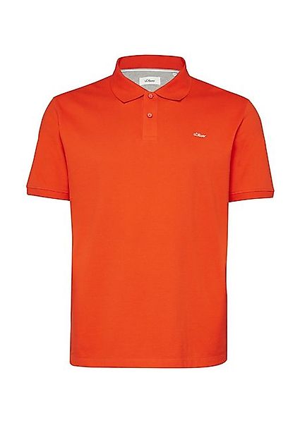 s.Oliver Kurzarmshirt Poloshirt aus Baumwollpiqué Stickerei günstig online kaufen