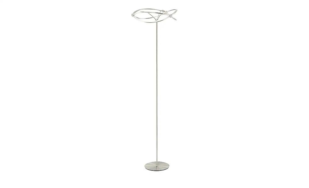 Trio LED-Stehleuchte  Nickel-matt  geschwungen  Charivari ¦ silber ¦ Maße ( günstig online kaufen