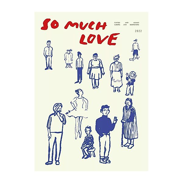 So Much Love Poster 30 x 40cm günstig online kaufen
