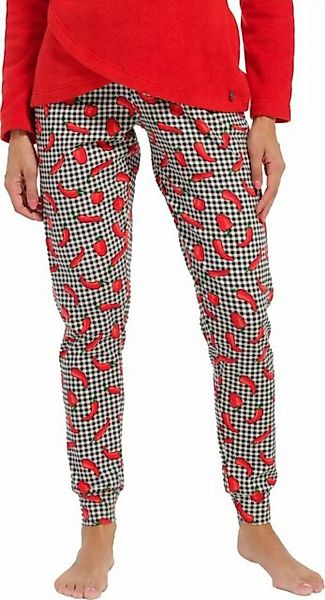 Rebelle Pyjamahose Damen Pyjama Hose Paprika (1-tlg) Modisches Design günstig online kaufen