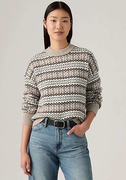 Levis Rundhalspullover "INES SWEATER NEUT", Materialmix mit wärmendem Wolla günstig online kaufen