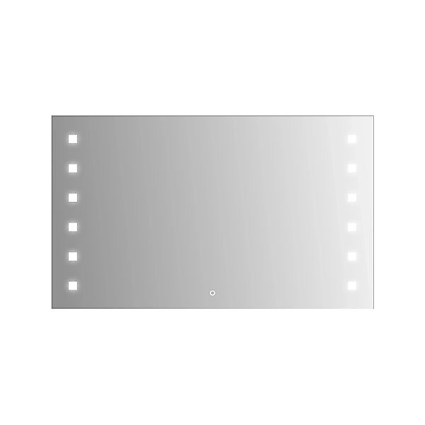 Kristall-Form LED-Leuchtspiegel Capella IV 100 cm x 60 cm Rechteckig günstig online kaufen