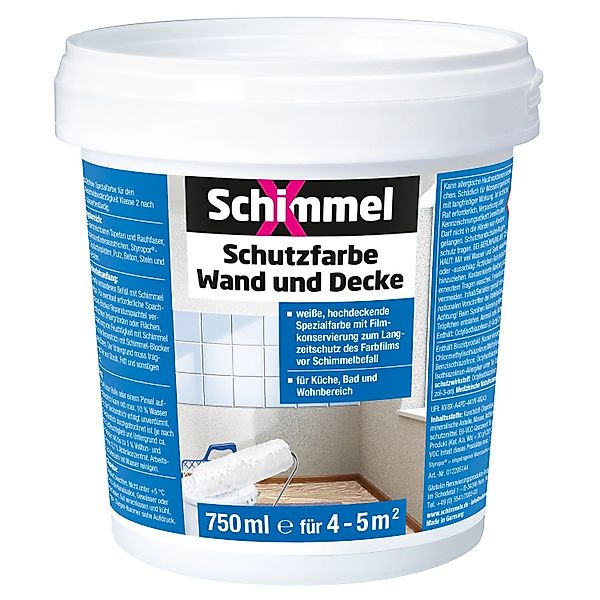 SchimmelX Schutzfarbe Wand und Decke 0,75 l günstig online kaufen