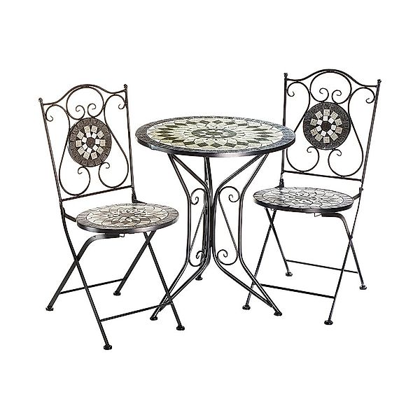 Kobolo Balkonset Tischgruppe Set MOSAIK Metall günstig online kaufen