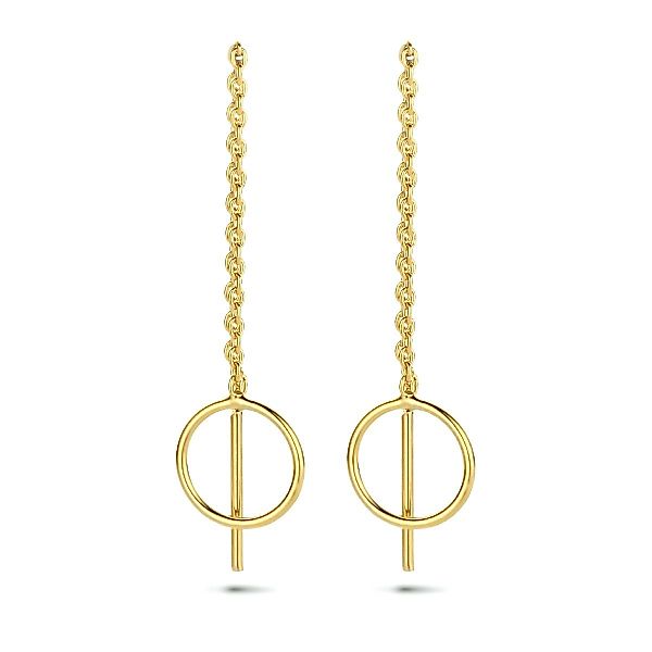 NICEANDnoble Paar Ohrhänger 585er Gelbgold Ohrhänger günstig online kaufen