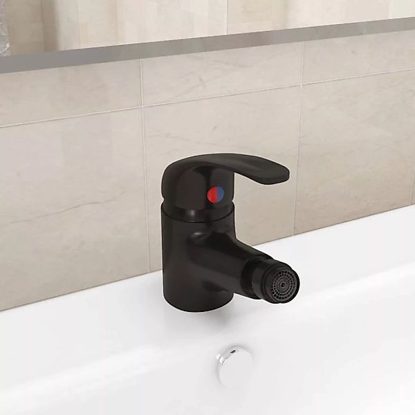 Badezimmer Bidet Mischbatterie Schwarz 13x12 Cm günstig online kaufen