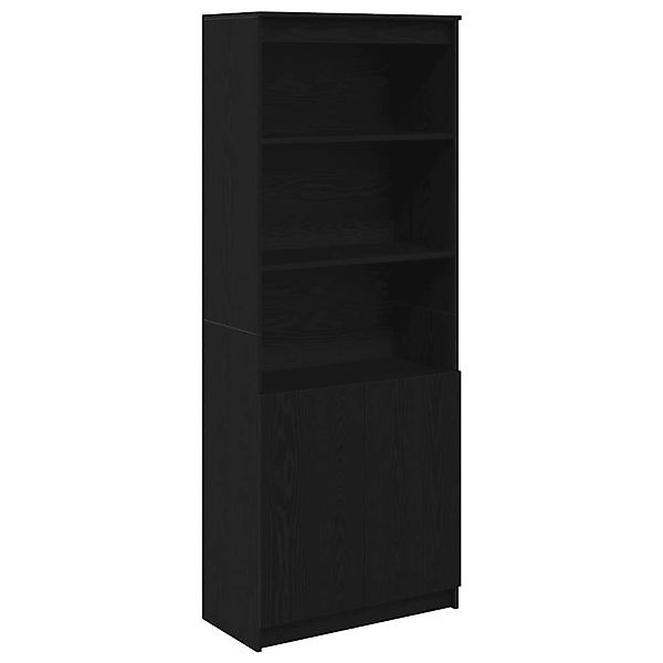 vidaXL Highboard Schwarz Eichen-Optik 70x35x180 cm Holzwerkstoff 3328472 günstig online kaufen