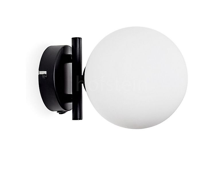 hofstein Wandleuchte Wandlampe aus Metall/Glas in Schwarz/Weiß, ohne Leucht günstig online kaufen