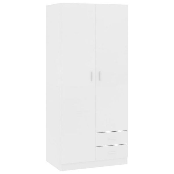 vidaXL Kleiderschrank Weiß 80x52x180 cm Holzwerkstoff günstig online kaufen