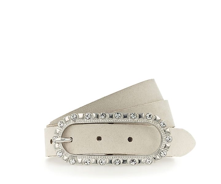 Tamaris Ledergürtel femininer Look, Schließe mit Glitzersteinen besetzt günstig online kaufen