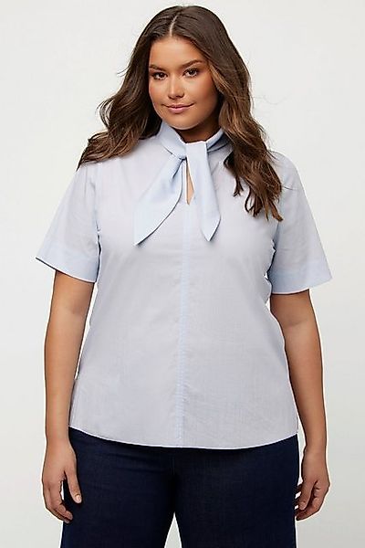 Ulla Popken Longbluse Bluse Schluppe V-Ausschnitt Halbarm günstig online kaufen