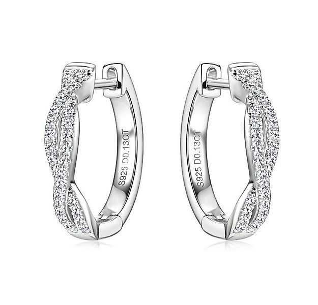 ROUGEMONT Paar Creolen Damen Moissanit Creolen Ohrringe Gold + Zertifikatn günstig online kaufen