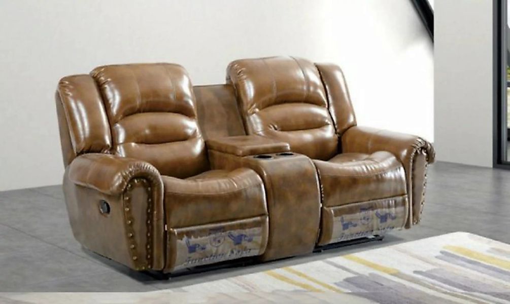 JVmoebel 2-Sitzer Braun Sofa 2 Sitzer Design Polster Couch Modern Luxus Neu günstig online kaufen