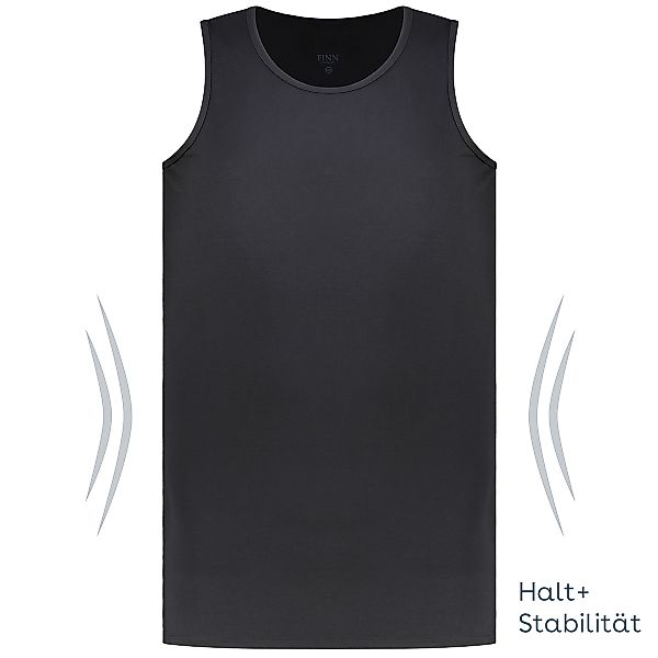 Finn Design Komfort-Unterhemd mit stabilisierender Funktion Farbe schwarz G günstig online kaufen