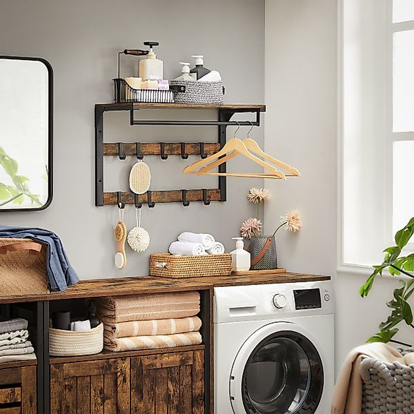 VASAGLE Garderoben-Set, 2 Set, mit Wandgarderobe, günstig online kaufen