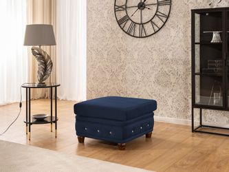 S-Style Möbel Polsterhocker Chesterfield Cleo Blink günstig online kaufen
