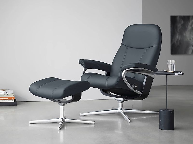Stressless Relaxsessel "Consul" mit Cross Base, Größe S, M & L, Holzakzent günstig online kaufen