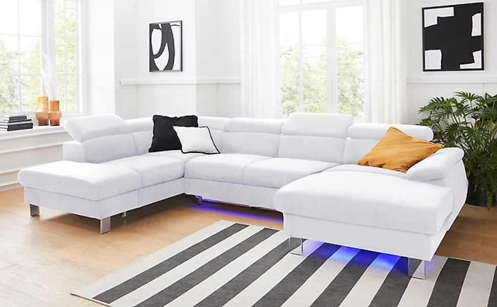 COTTA Polstergarnitur »Komaris U-Form, B: 320 bzw. 100 cm (Set: Wohnlandsch günstig online kaufen