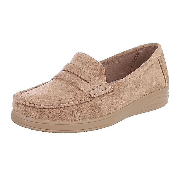 Ital-Design Elegante Loafer für Damen aus hochwertigem Material Slipper (91 günstig online kaufen